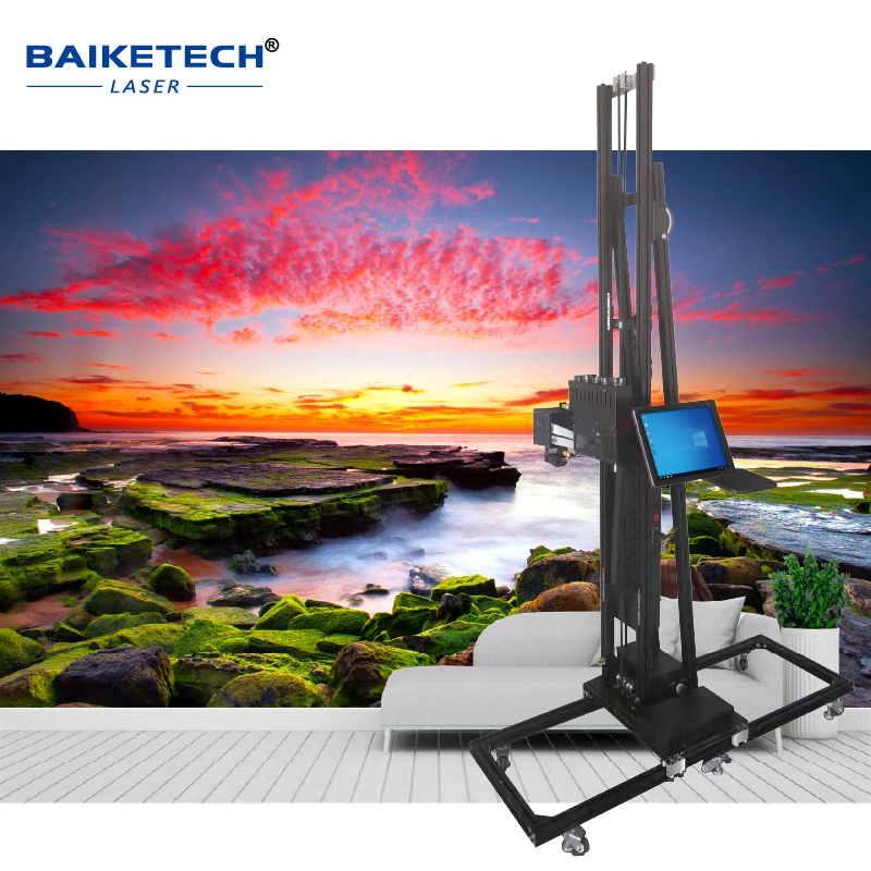 TH-UV1400P Stampante murale per interni ed esterni con stampante a getto d'inchiostro verticale UV 3D di fabbrica