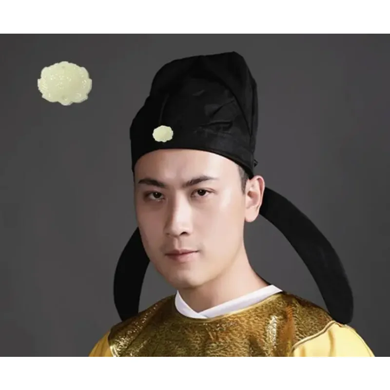 Tang Dynasty Poet Hat Li Bai Chinese Ancient Cap Men Hanfu Black Cosplay