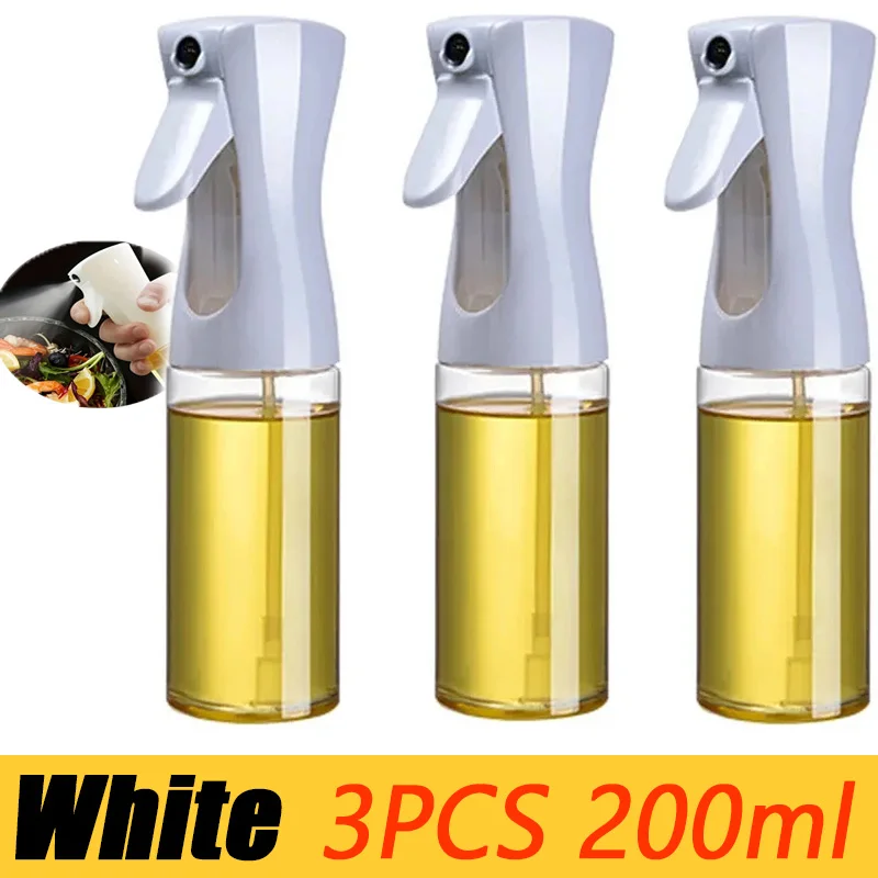 200/300/500 mlOil Spray Plastic Huishoudelijke Keuken Olie Spray Fles Of Olie Borstel Vernevelende Mist Vullen koken Tweeërlei Gebruik BBQ