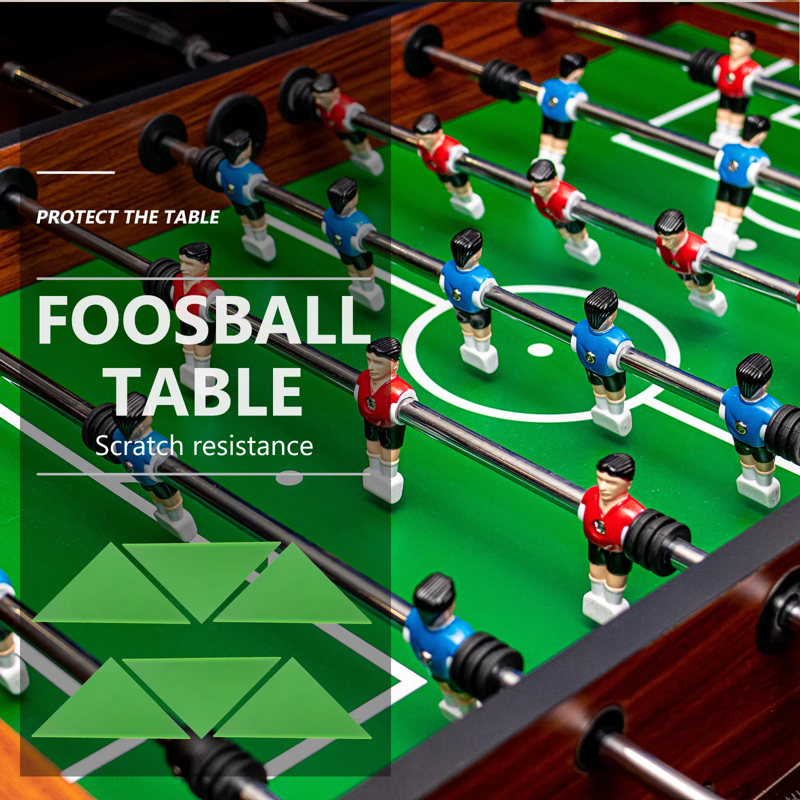 6 قطعة مثلث دائم فووسبالل الجدول ركن الحرس البلاستيك حامي المضادة للتصادم وسادة العالمي صالح طاولة كرة القدم