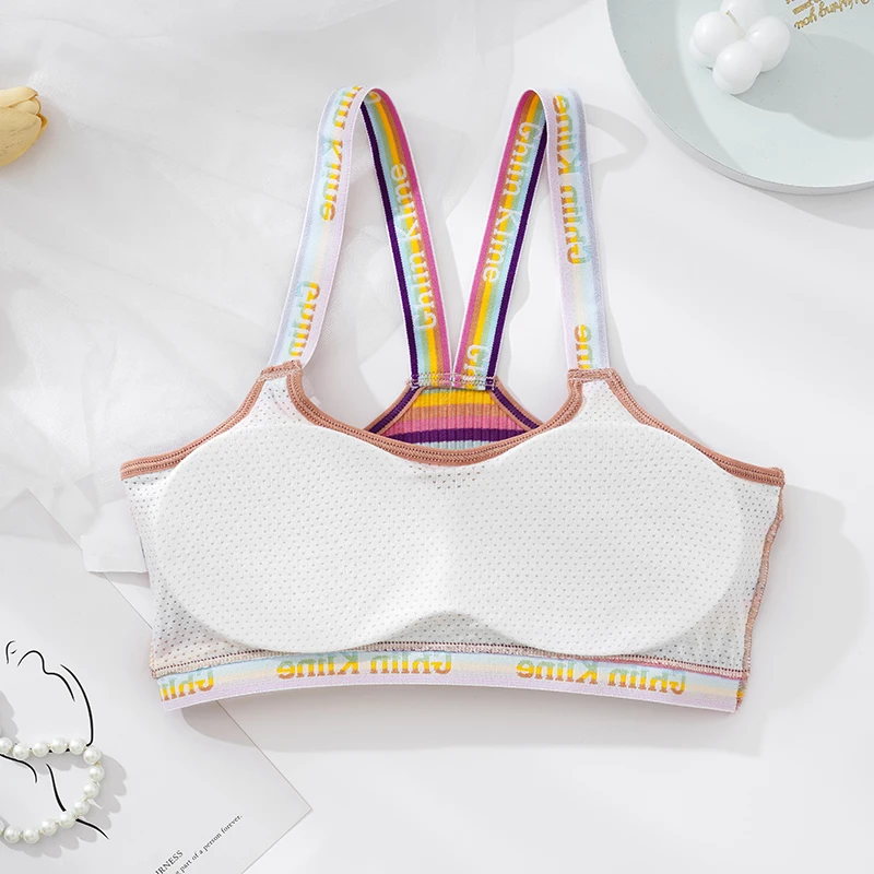 Venda quente gk marca moda sutiã de alta qualidade para mulheres fechamento frontal sem anel de aço sutiã bralette ginásio colheita topo