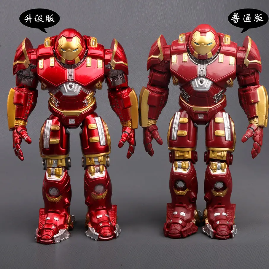 18cm Marvel Avengers Action Figure Hulkbuster Statue Collect Model Metallic Paint Figurine Desk Decor Adult Toy Birthday Gift