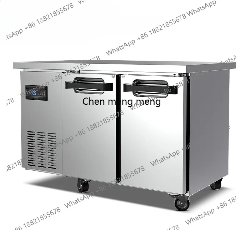 

X Commercial refrigerated workbench, stainless steel air-cooled fresh-keeping console canteen, large-capacity freezer