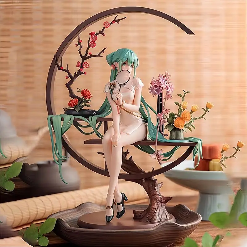 

1/7 Hatsune Miku Anime Figure Kawaii Pvc Model Doll Action Figurals Collect ornaments Christmas Toys gifts