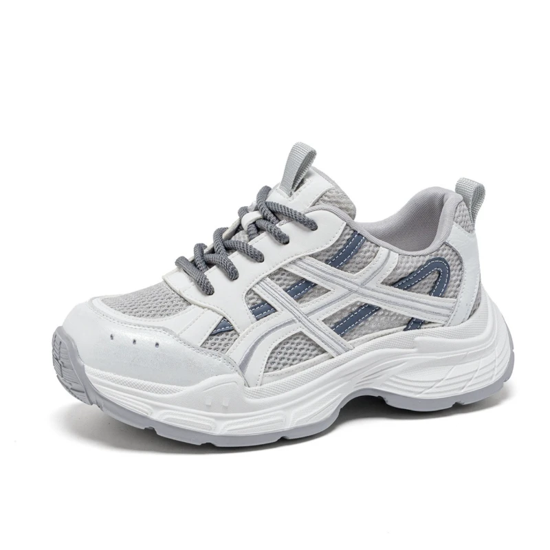 

CICIYANG Women Sneakers Breathable Leisure Sports 2026 Spring New Lace-up Anti-slip Chunky Platform Mesh Large Size Female Shoe