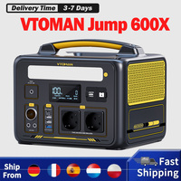 VTOMAN JUMP 600X 299Wh Portable Power Station, 600W Output, Pure Sine Wave, Expandable 939Wh Capacity, 9 Ports, PD 60W USB-C