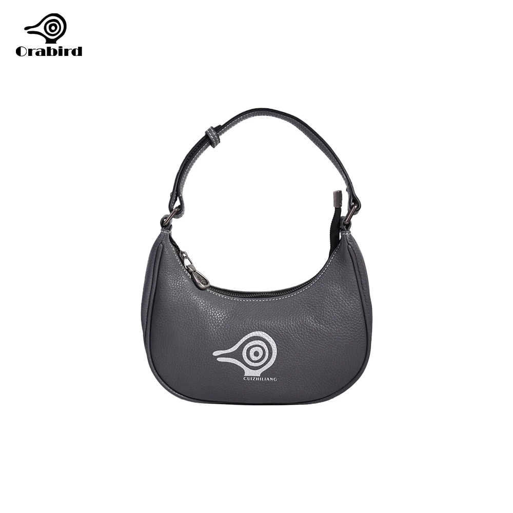 Orabird Fashion Small Underarm Bag Soft Genuine Leather Crossbody Bags Half-Moon Handbag Women's Party Hobo Purse