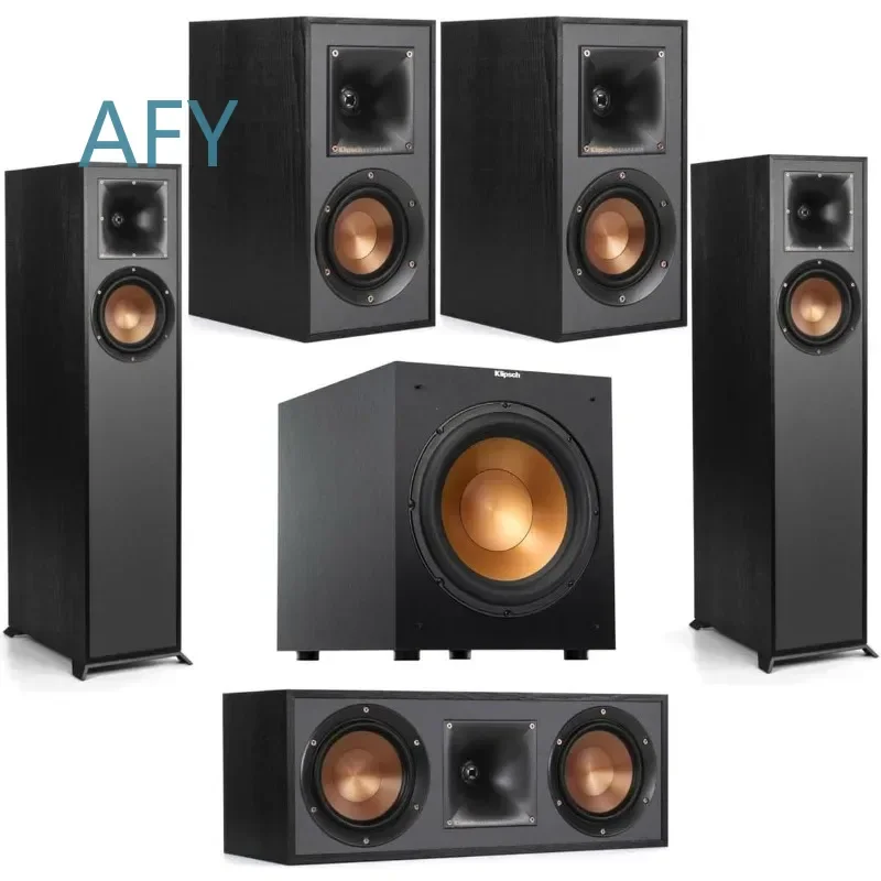e R-610F 5.1 Home Theater Pack for Home Theater System for Surround Sound Speaker Set for Living Room Entertainment Setup for