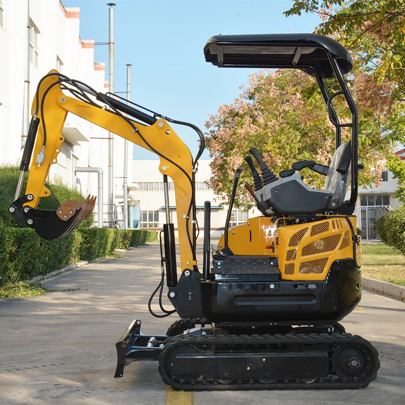 Miniescavadeira de esteira Kubota personalizada Preços EPA Mini Digger Farm Use Miniescavadeiras escavadoras de 1 tonelada