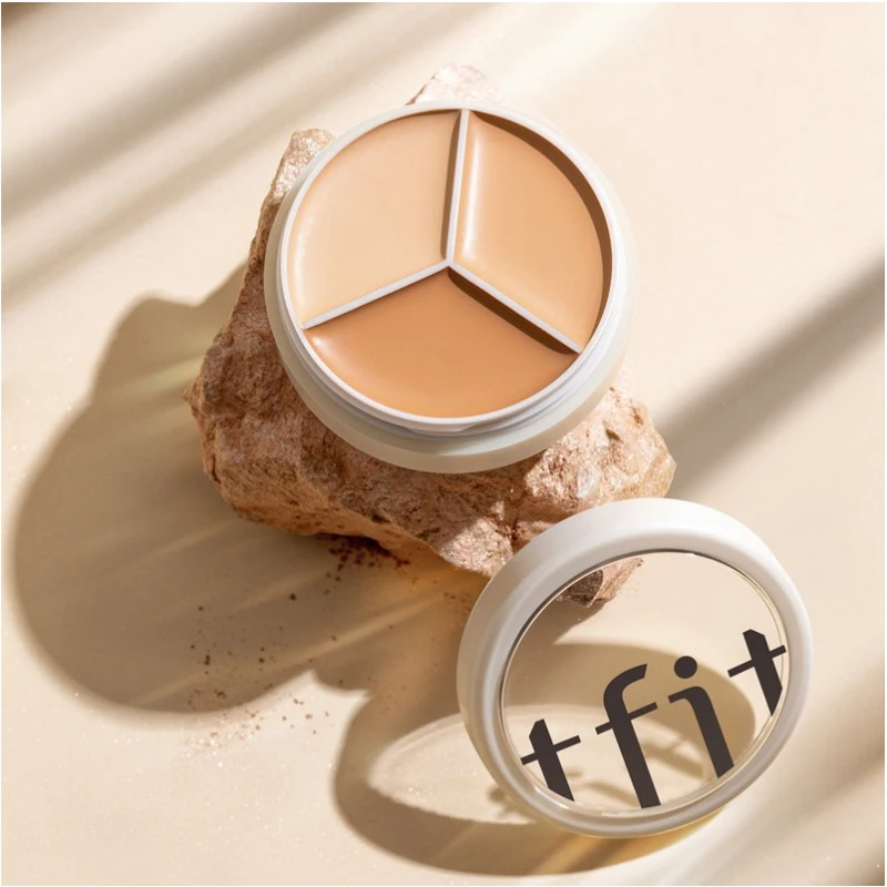 2pc TFIT 3 Color Concealer Palette Professional Makeup Face Eye Contour Face Spot Concealer Dark Circle Correcting Face Makeup