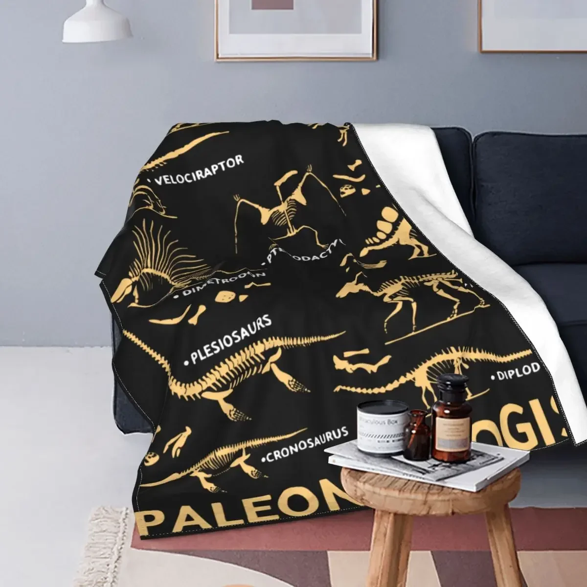 Born To Be A Paleontologist Paleontology Dinosaurs Lover Blanket Wool Awesome Soft Throw Blanket for Coverlet Winter