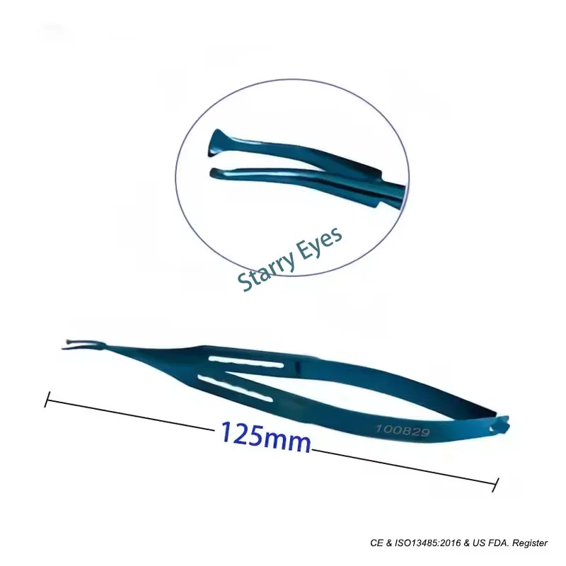 Artisan Forceps Extra Length 125mm Implantation Forceps Lens Loading Forceps Scissors