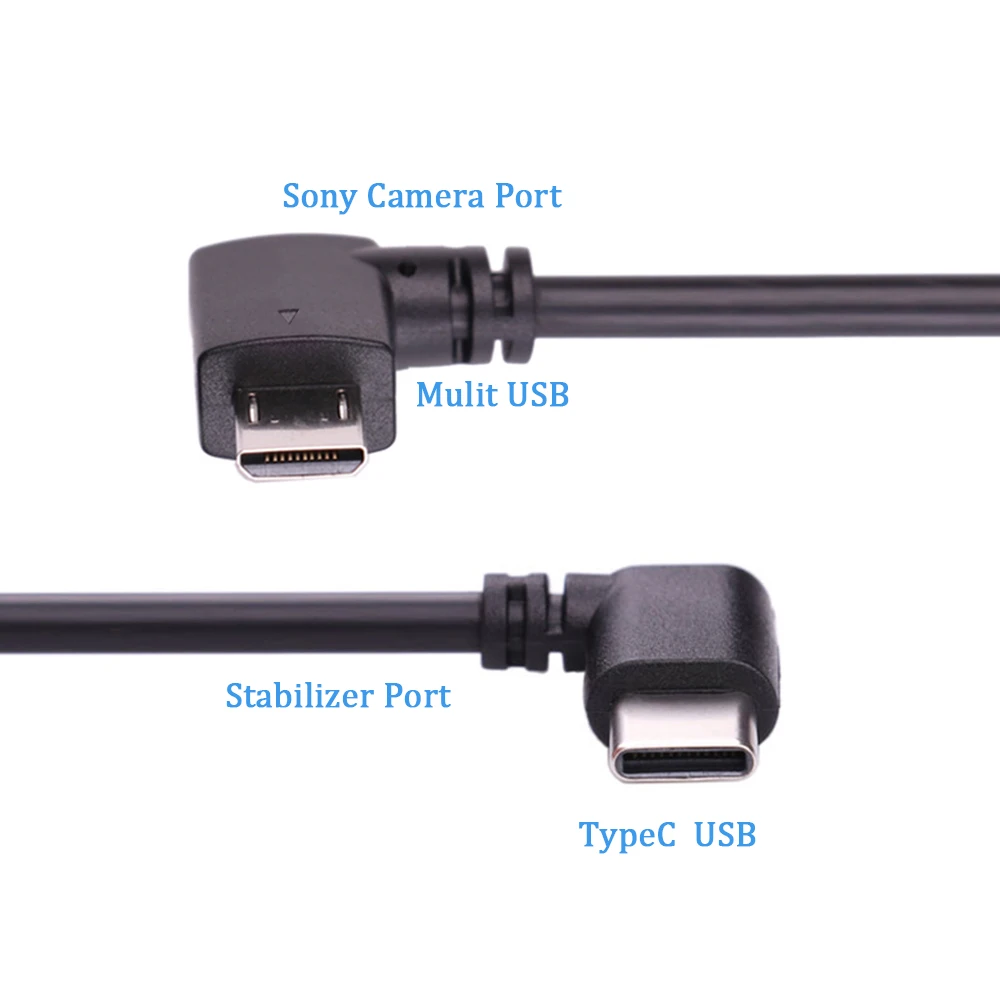 Kabel kontrol penstabil mini, DJI RS2 RSC2 RS3 RS4 RS3 kompatibel dengan kamera Sony A1 A9 A6100 A6500 A7M2 A7S3 FX3 A7S2 ZV-1