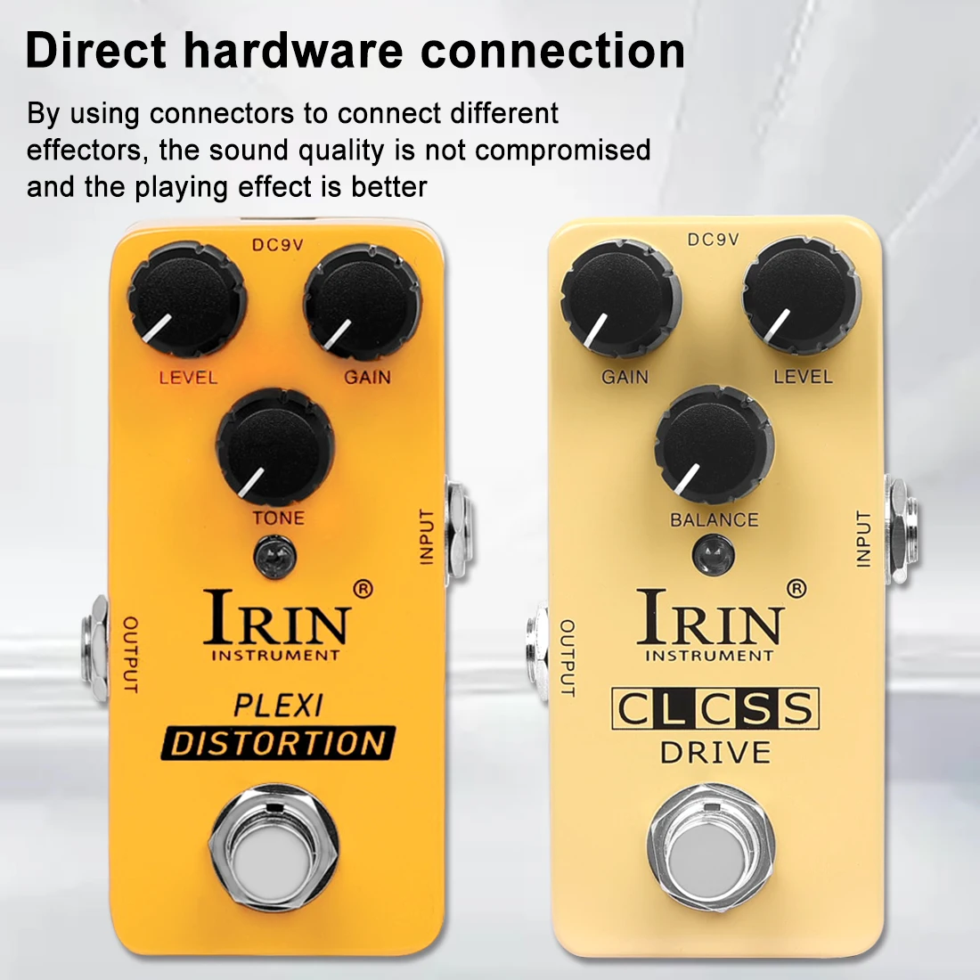 IRIN تأثير الغيتار الكهربائي الصغير دواسة برو MIL-STD غلاف من الألومنيوم صحيح الالتفافية الشريط + بليكسي + واه + جوقة + محرك المرحلة جاهز تأثير #2