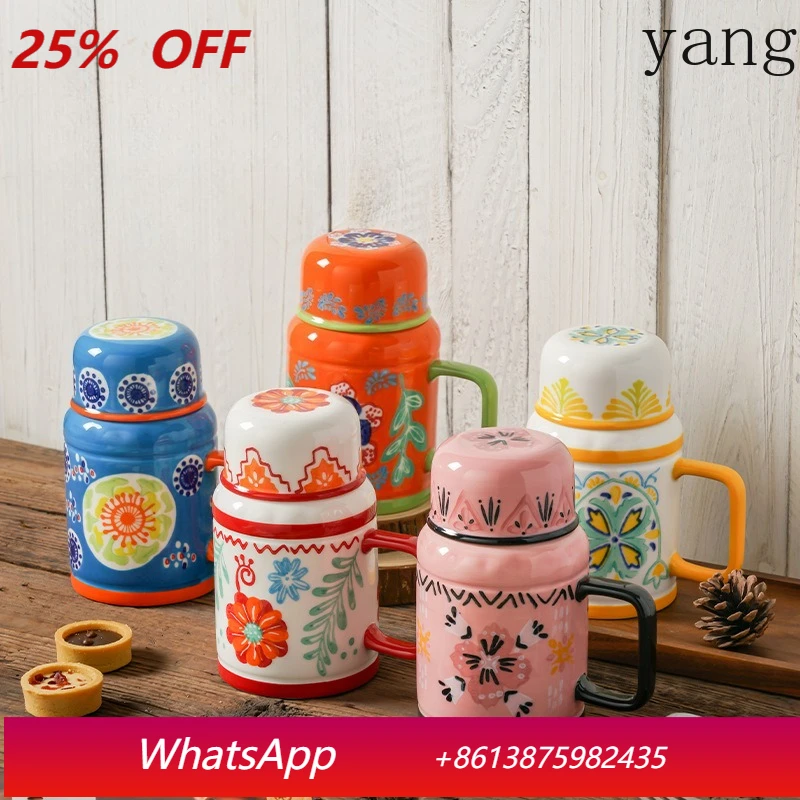 

LMM large capacity mug tea cup household couple ceramic cup