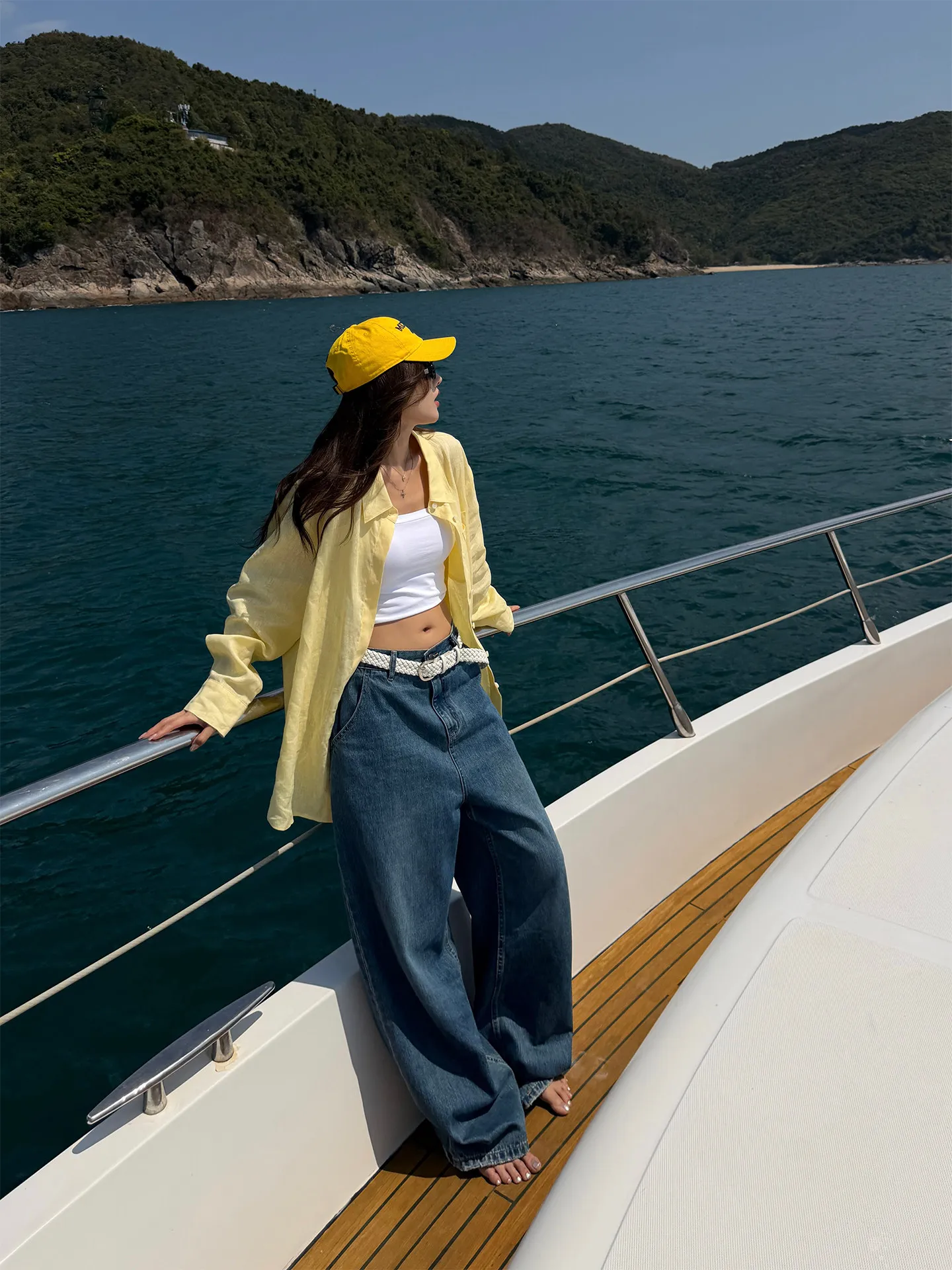 

Washed Denim Loose Fit Lazy Jeans Vintage Style Spring New Women's Low Waist Cotton Pants Comfortable Wide Leg Trousers