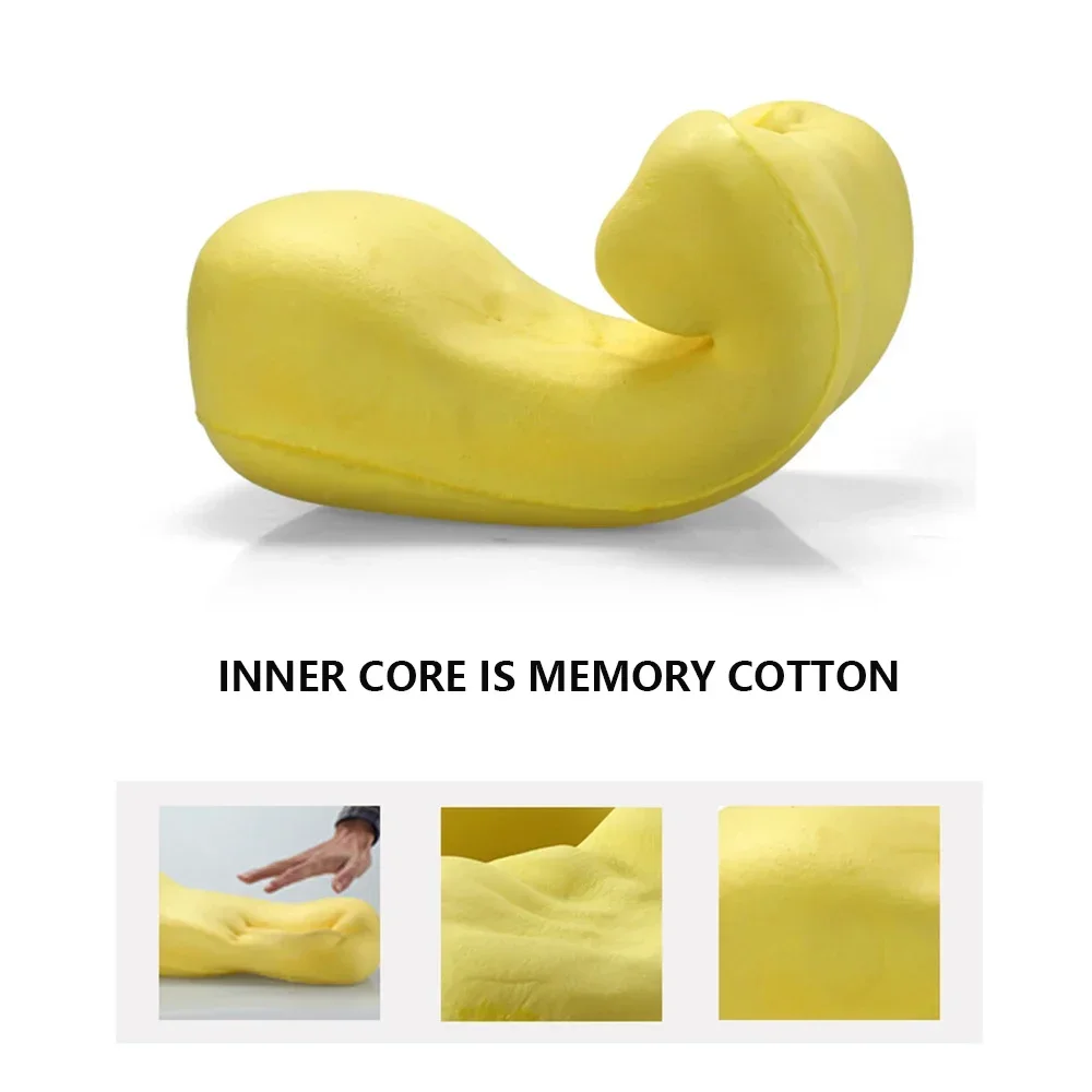 Portable Travel Pillow Memory Foam Bedding Slow Rebound Memory Shaped Pillow Car Camping Pillow Cojines Cojin Almohada Cervical