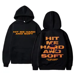 Hit Me Hard and Soft Tour-Sudadera con capucha y estampado de doble cara para hombre y mujer, jersey de moda Hip Hop, ropa de calle informal de gran tamaño, 2024