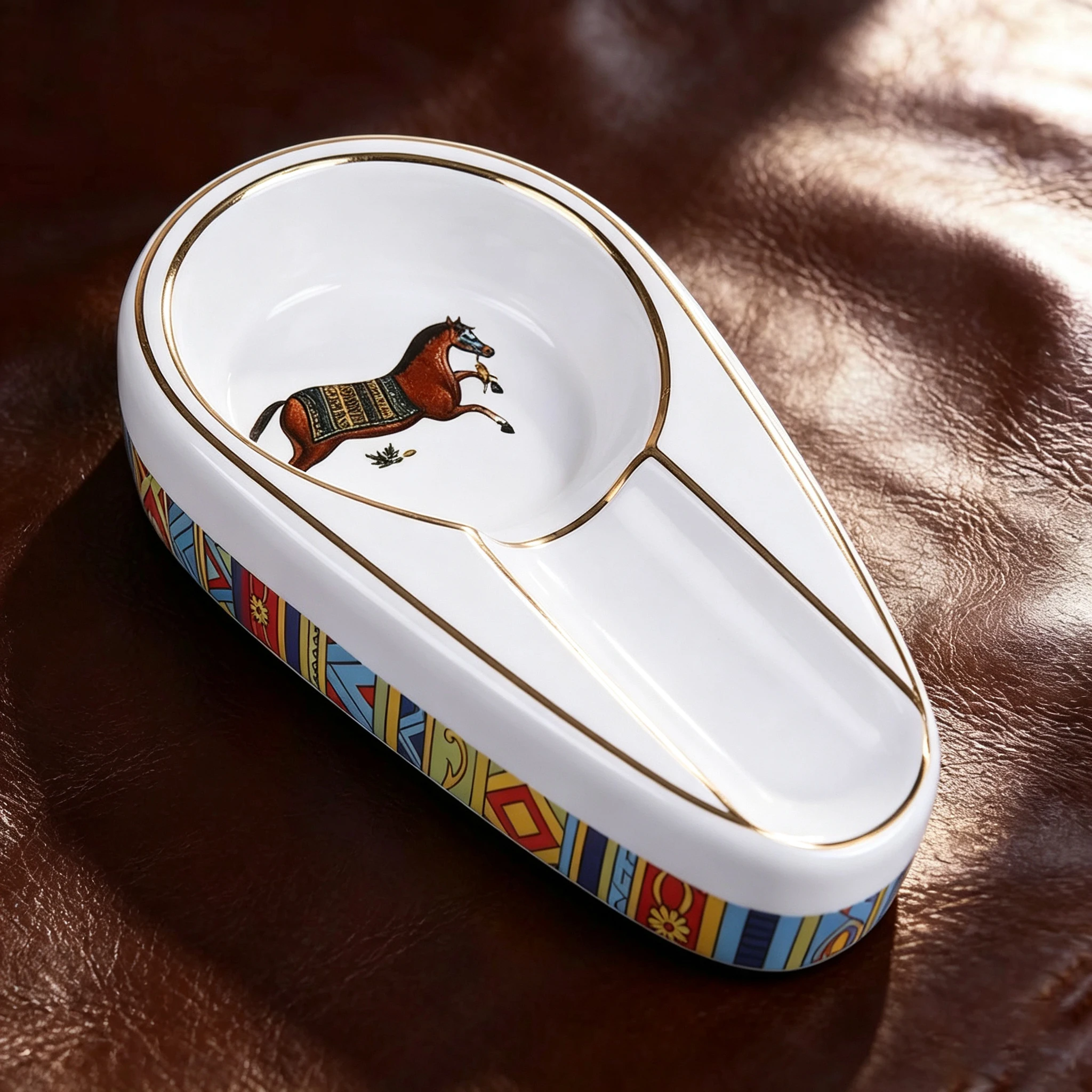 Cigar Gadgets Home Cigar Ashtray Portable Ceramic Cigars Ash Tray Tobacco Cigarette Ashtrays Holder view 2