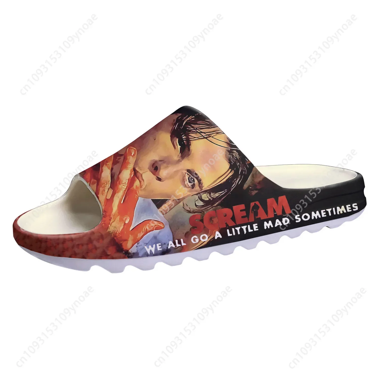 Scream Movie billy Loomis Halloween Soft Sole Sllipers Home Clogs Customized Step On Water Shoes Mens Womens Teenager Sandals
