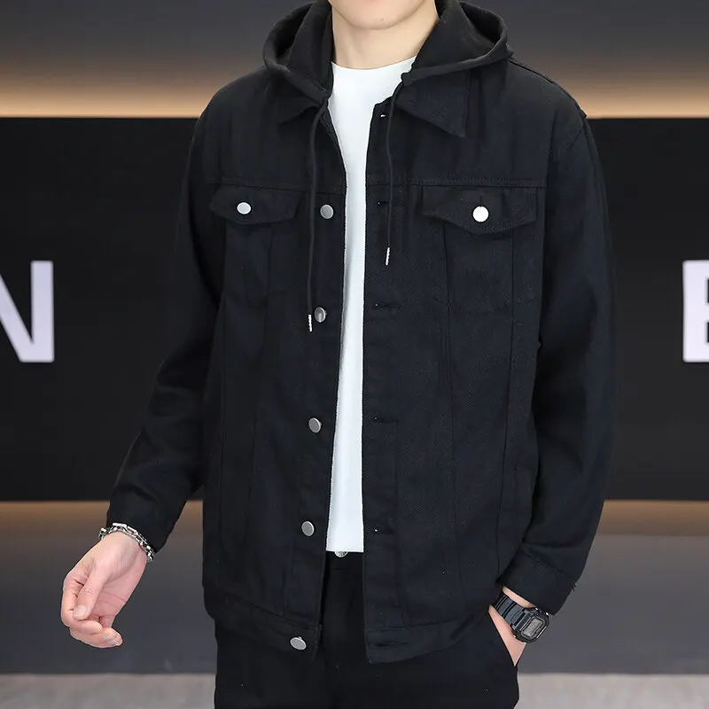 

Celebrity style 2025 high-quality autumn fashion trend hooded denim shirt jacket denim shirt