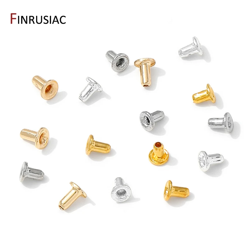 30PCS 14/18K Gold Überzogene Messing Perlen Stecker Perle Loch Stecker Kappen Für DIY Handgemachte Armband schmuck Machen Zubehör – Detail 20