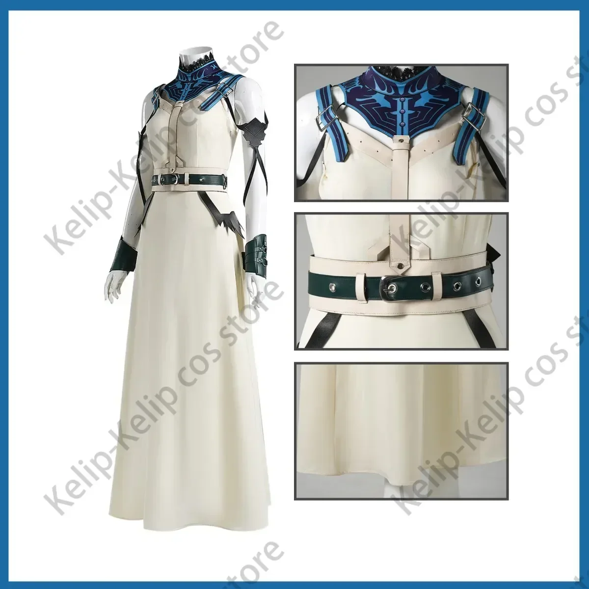 

Game Final Fantasy VII Rebirth Aerith Gainsborough Cosplay Costume Battle Uniform White Dress Woman Sexy Carnival Party Suit