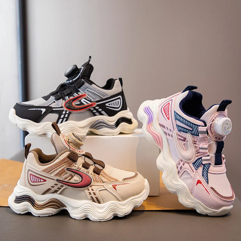 

Новинка осени 202, детские кроссовки, модная универсальная повседневная обувь для девочек, обувь для мальчиков на мягкой подошве, удобная дышащая спортивная обувь для девочек