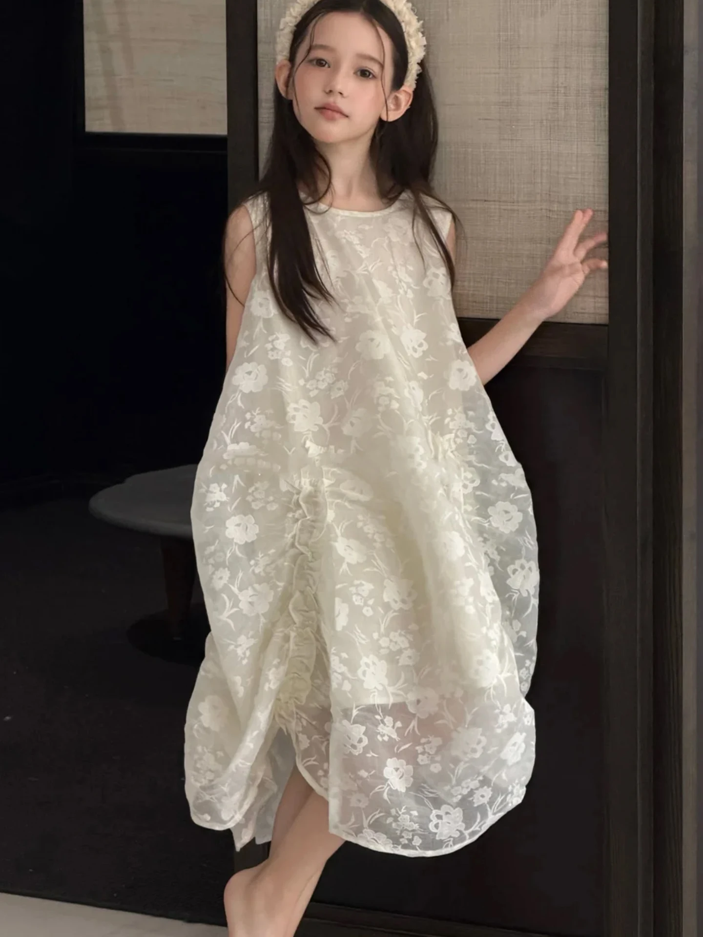 robe-d'ete-unique-style-coreen-pour-filles-jupe-mi-longue-en-tissu-maille-vetement-decontracte-pour-enfant-taille-mi-basse