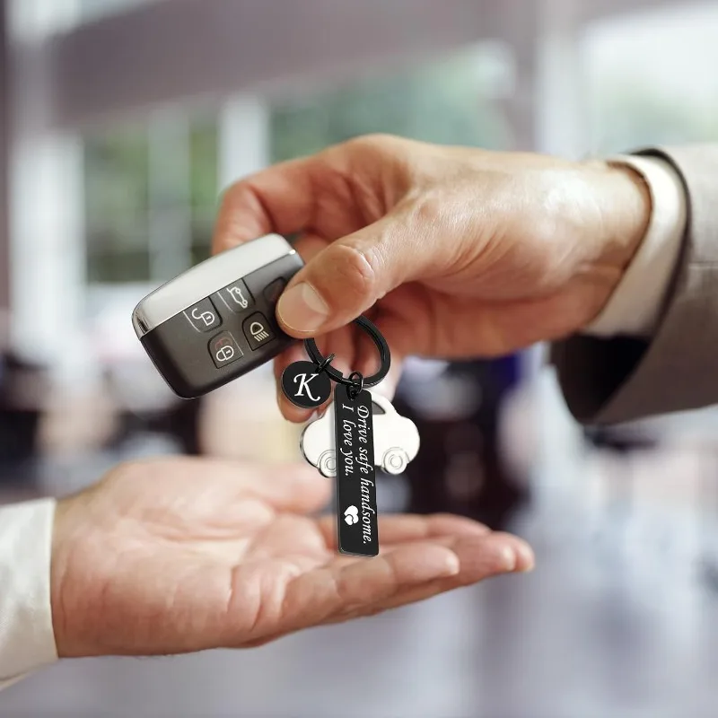 محرك سلسلة المفاتيح الآمنة 26 رسائل سلسلة مفاتيح هدايا لصديقها زوجين الزوج أبي عيد الميلاد عيد ميلاد هدايا عيد الحب #5