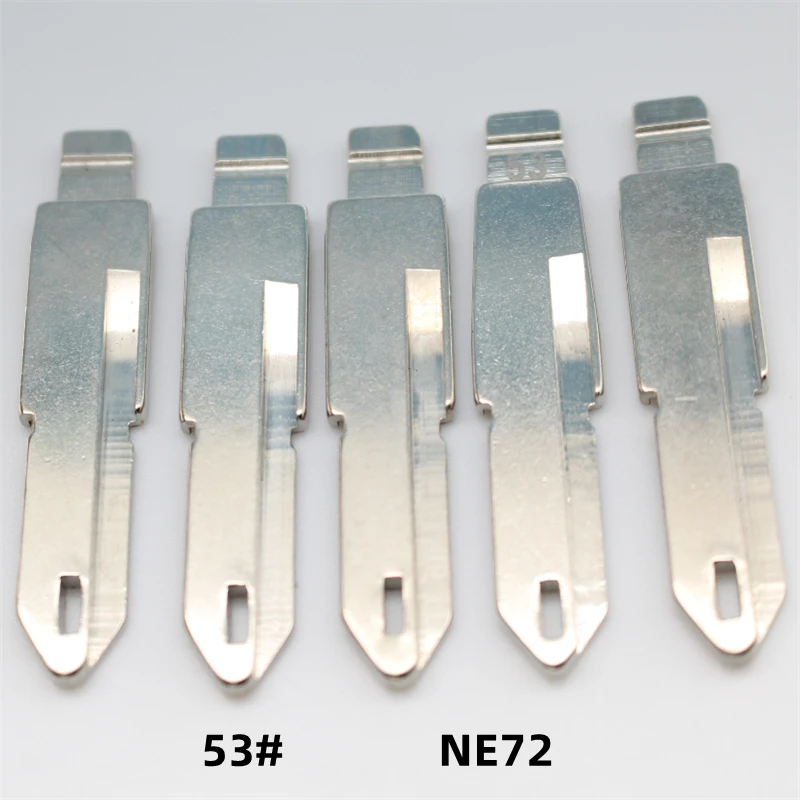 FLYBETTTER OEM 50 Uds NE72 HU83 VA2 NE78 hoja de llave remota sin cortar en blanco de Metal para Keydiy KD Xhorse VVDI JMD