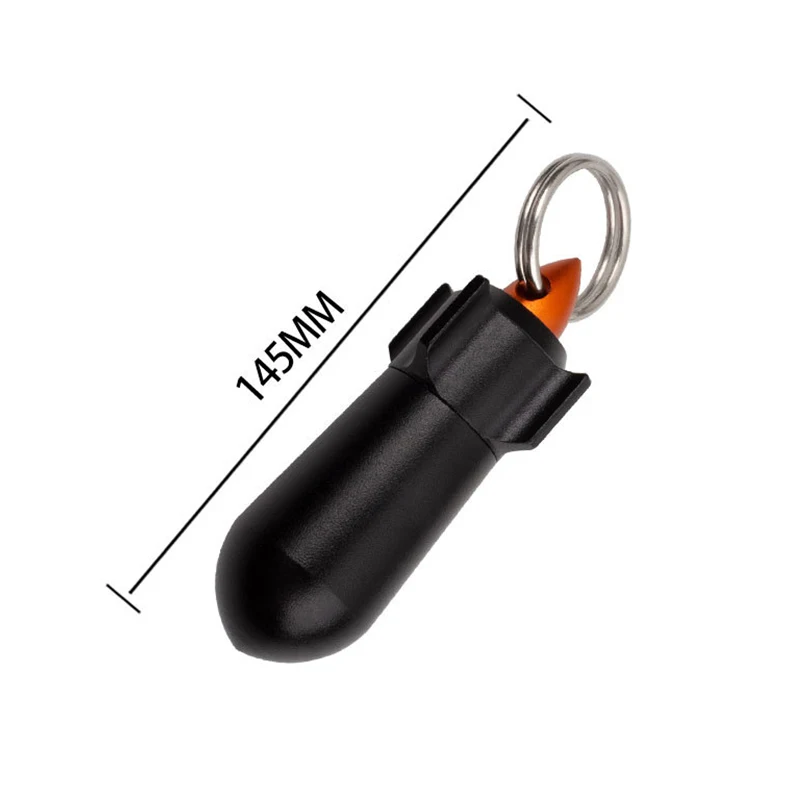 【rrkxa】حافظات صندوق حبوب صغيرة من سبائك الألومنيوم، تخزين مقاوم للماء، حامل حبوب منع الحمل المحمول، سلسلة مفاتيح لزيوت الأسماك فيتامين #6