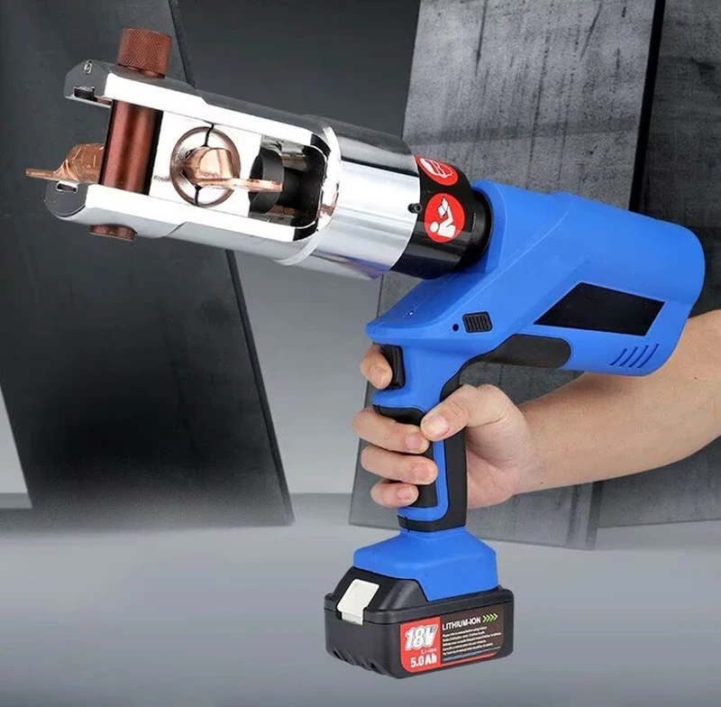 Large Tonnage Electric Hydraulic Pliers Rechargeable EZ-630 Cable Crimping Pliers Copper Aluminum Terminal Crimping Machine