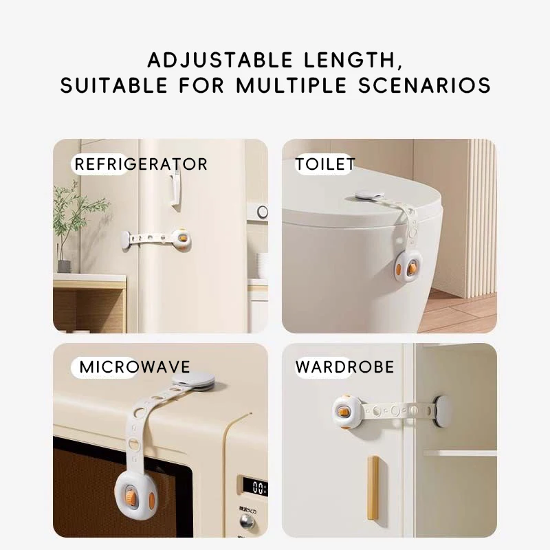 أقفال أمان متعددة الوظائف للأطفال، قفل يدوي مضاد للقرصة، قفل باب الخزانة، أقفال درج الثلاجة الواقية للأطفال