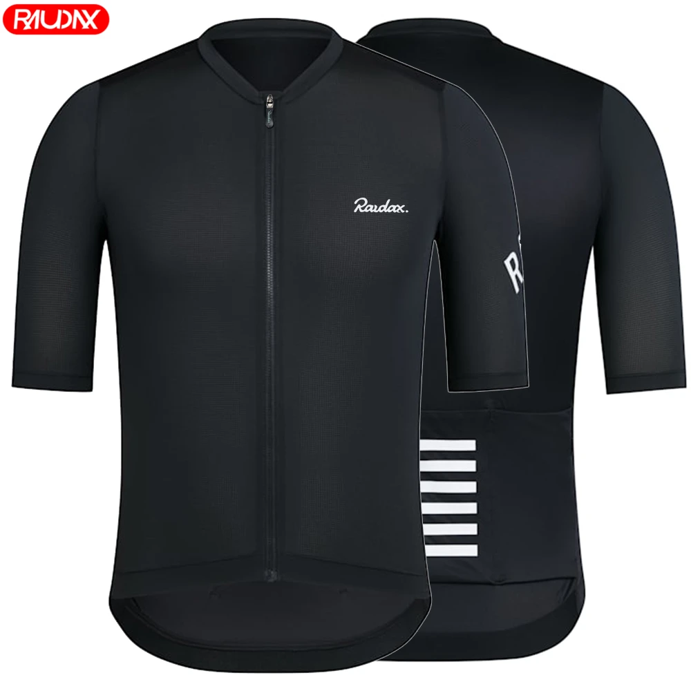 Raudax 2024 Men Short Sleeve Cycling Jerseys Ropa Ciclismo Hombre Summer Cycling Clothing Triathlon Bike Shirts Uniform