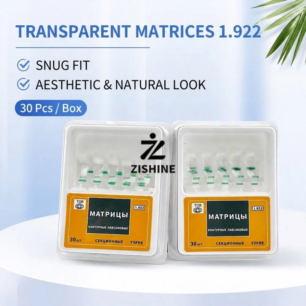 1Box/2Boxes Dental Transparent Sectional Matrices Kit 1.922 Narrow 1.923 Wide Clear Contoured Matrix Bands Teeth Restoration