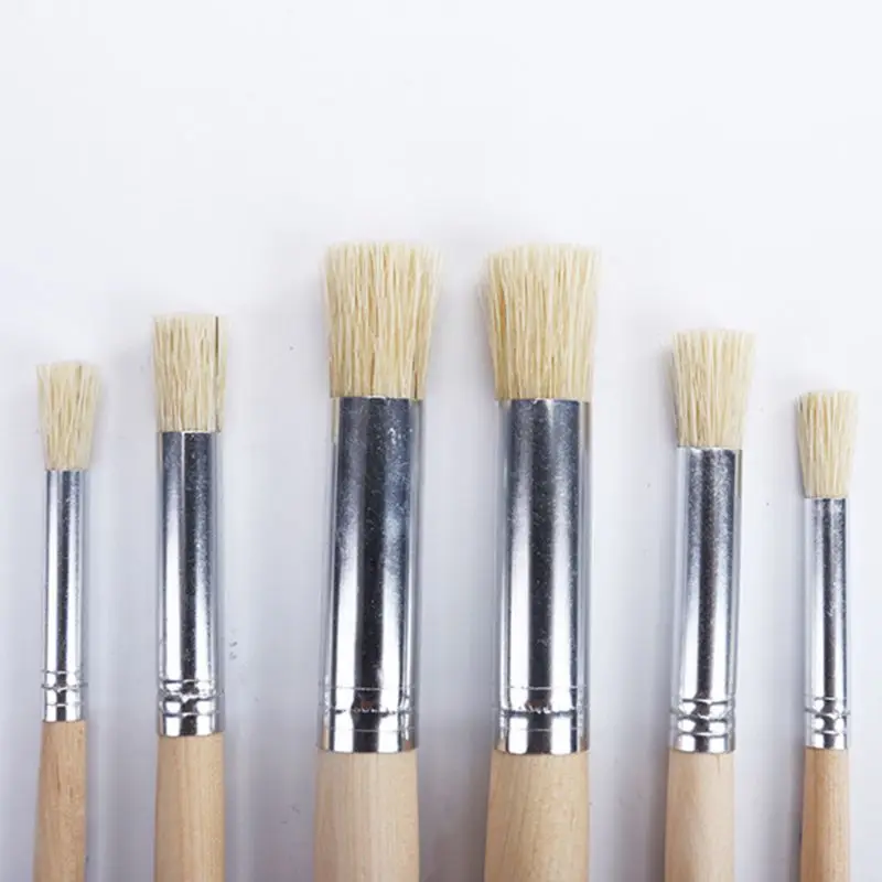 Watercolor Paint Brush 6pcs/set Easy Grasp Stduents Outdoor Landscape Painting