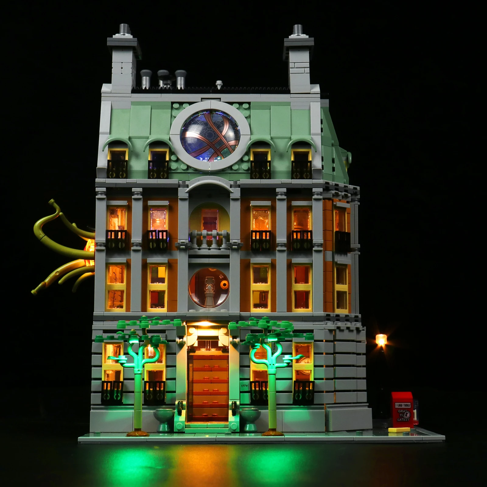 Lazishi LED Light For 76218 Sanctum Sanctorum Lighting DIY Toys Only Lamp+Battery Box (Not ​Include the Model)