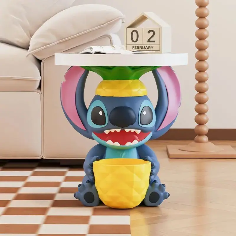 

Disney Creative Personality Pineapple Stitch Floor Model Kawaii Bedside Table Side Table Storage Ornaments Home Decoration Gifts