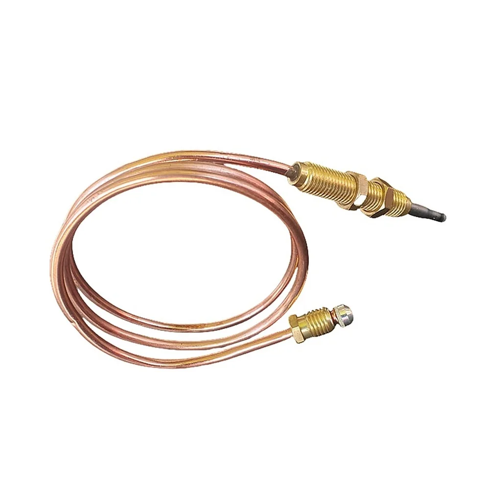 M8 Threaded Thermocouple 600mm Metal For Flame Sensor For Gas Grill Heater Oven Safety Device Fast For Response Temperature