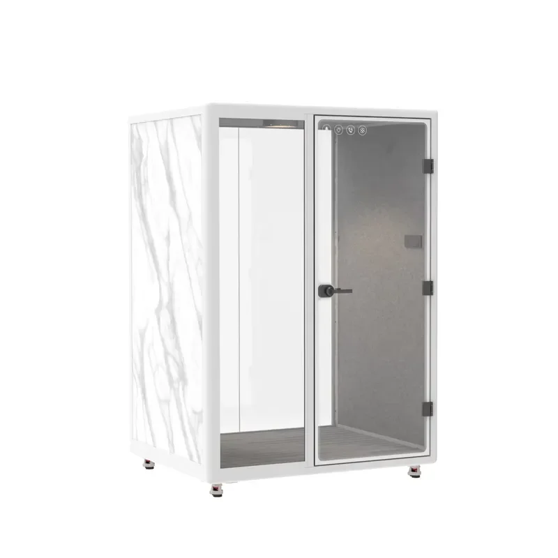 Modern Removable Soundproof Conference Cabin for Home Office Hotel Outdoor Apartment Shopping Mall Living Room Booth