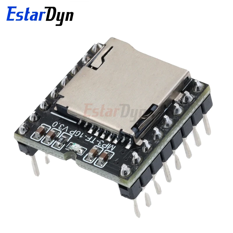 Estardyn DFPlayer Mini MP3 Player Module V3.0 16P TF Card U Disk DF Player Audio Voice Module Board