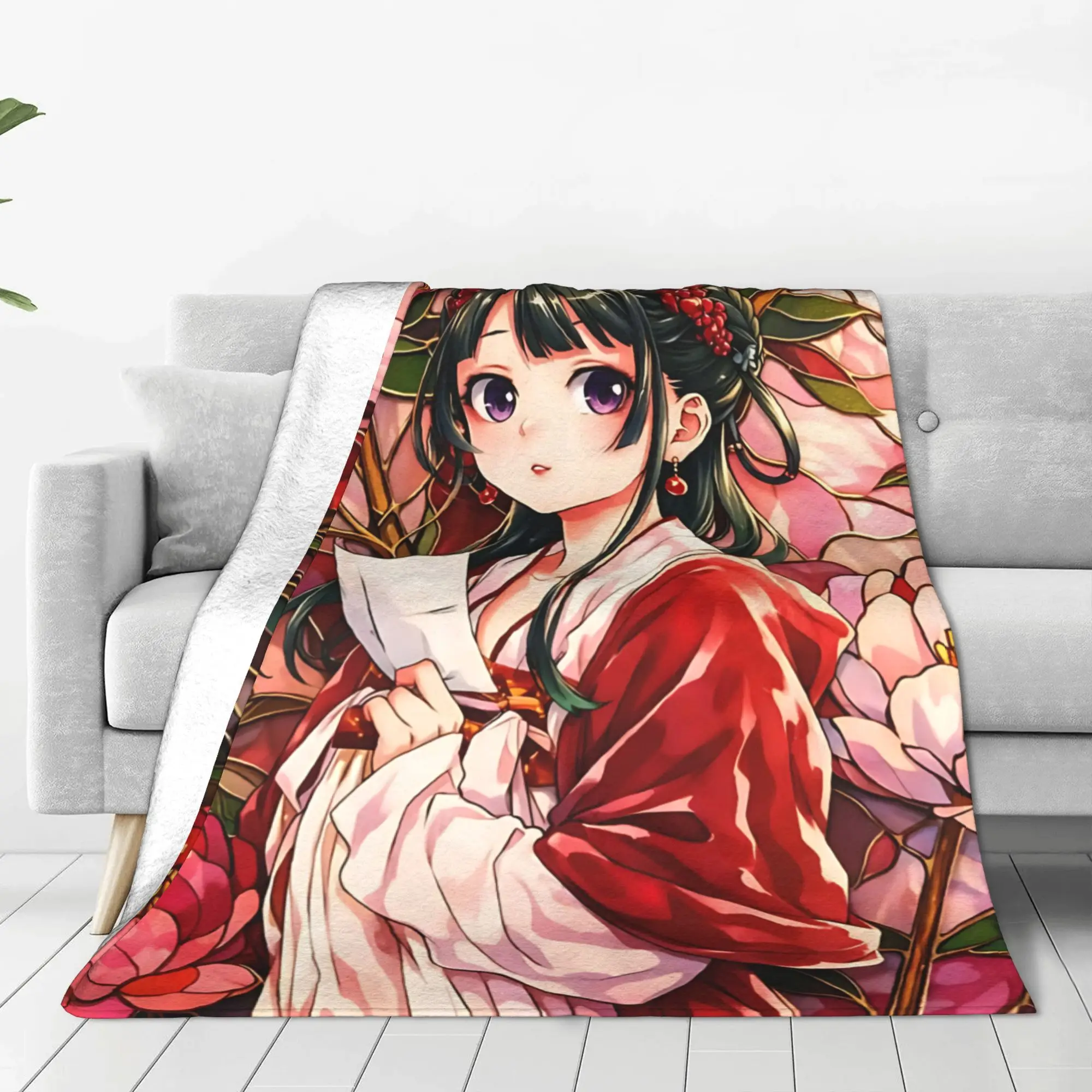 1PC home Cutecore Room Decor The Apothecary MAOMAO Blanket Throw Blanket  Novelty Warm Blanket All Season