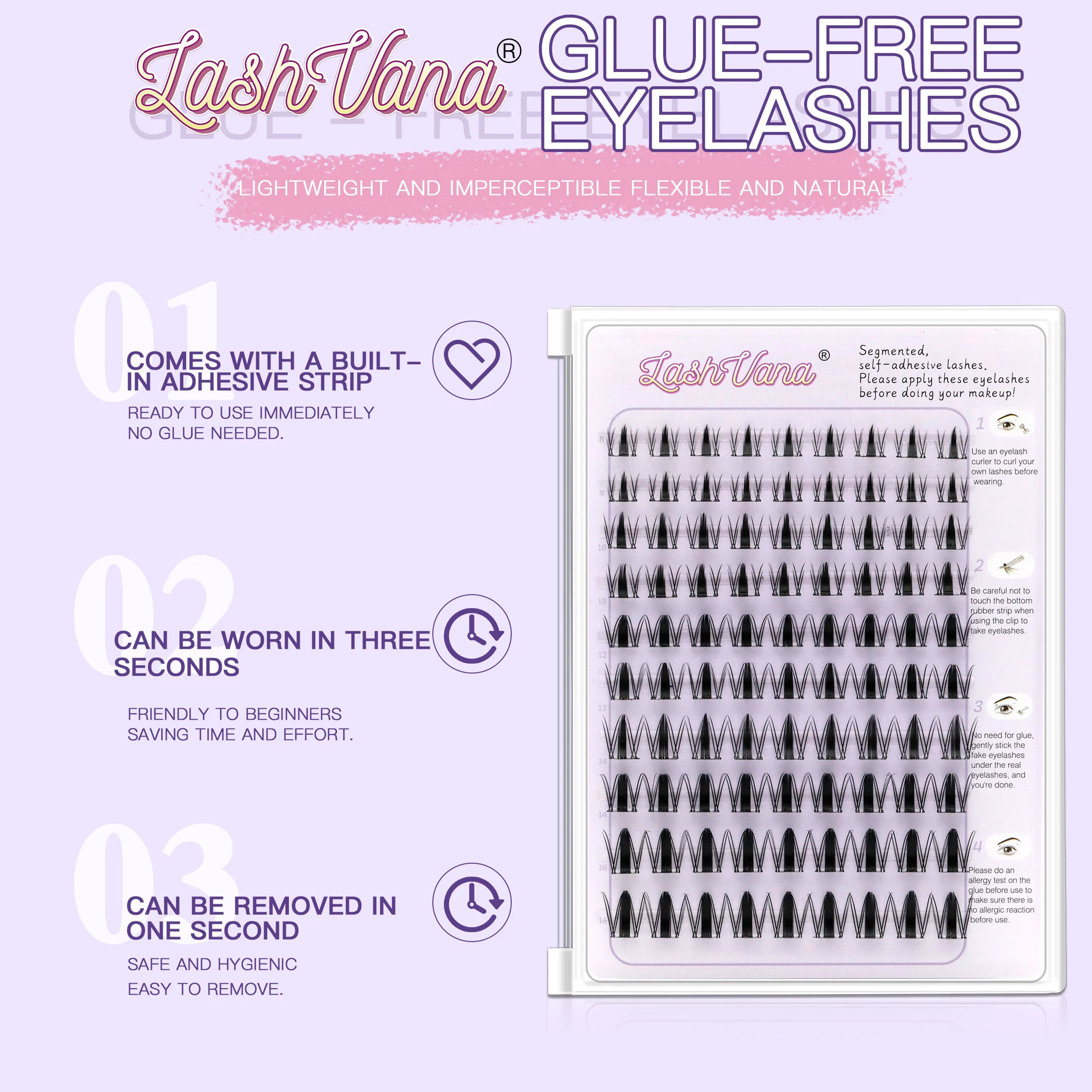 رموش صناعية خالية من الغراء يمكنك صنعها بنفسك سهلة الارتداد ولا حاجة لإزالة وصلة الرموش الفردية maquillaje cosplay مكياج متعدد الأنماط