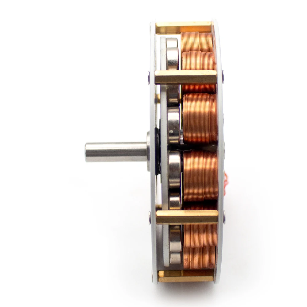 104x2 5MM Mini dysk Generator żelazny rdzeń Generator silny magnetyczny niska prędkość wielobiegunowy trójfazowy Generator prądu zmiennego Max 100W 100V 6A