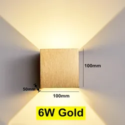 LED 실내 벽 램프 알루미늄 Sconce 홈 조명 침실 거실 통로 장식 벽 조명 AC85-265V