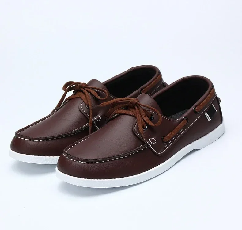 Modische Übergrößen-Herrenschuhe mit Weicher Sohle, Übergrößen-Freizeitschuhe, Herren-Lederschuhe – Detail 5