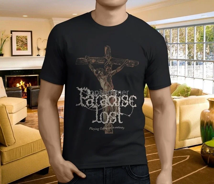 

New Popular Paradise Lost Gothic Metal Band Men'S Black T-Shirt Size S-3Xl O Neck T-Shirts Male Low Price Steampunk