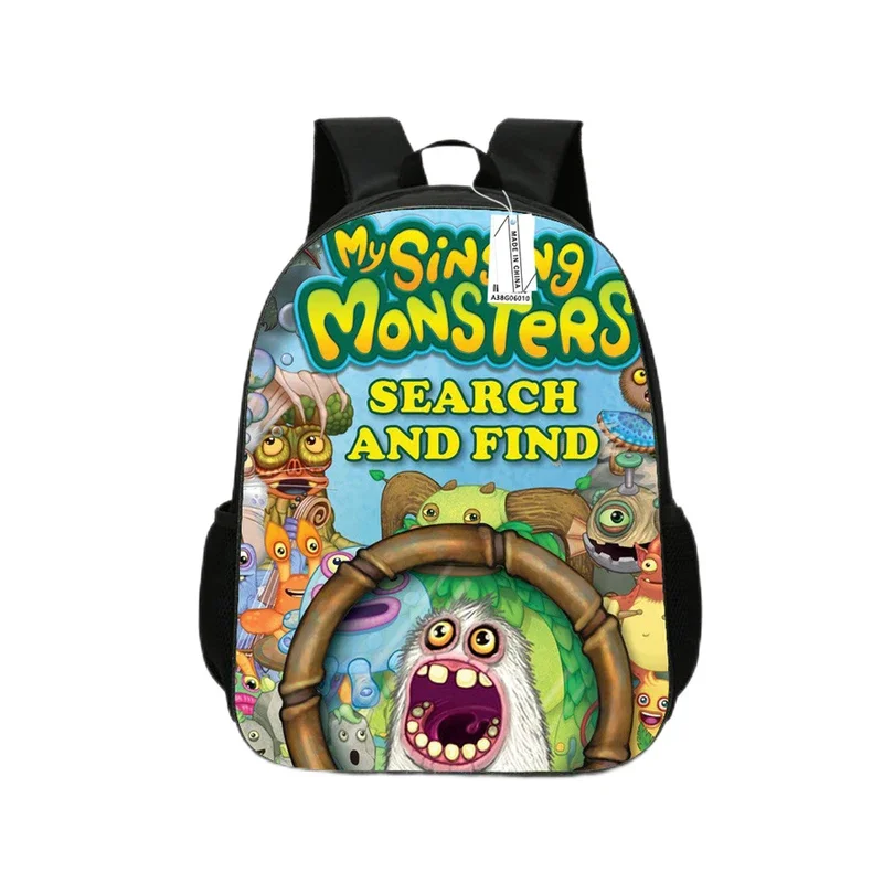 Backpack Monster Concert Backpack Cartoon Book Bag for Primary and Secondary School Students Mochila Girl and Boy Birthday Gift