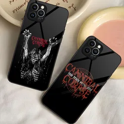 Cannibal Corpse Band Phone Case For IPhone 15 14 Pro 13 12 11 Mini XR Max 6 8 7 Plus SE 2022 Glass Design Cove